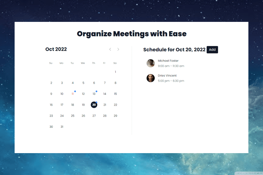 Eventz | The Meeting Organizer